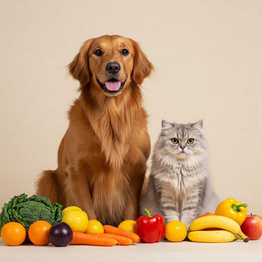 Frutas y Verduras que Impulsan el Bienestar de Perros y Gatos