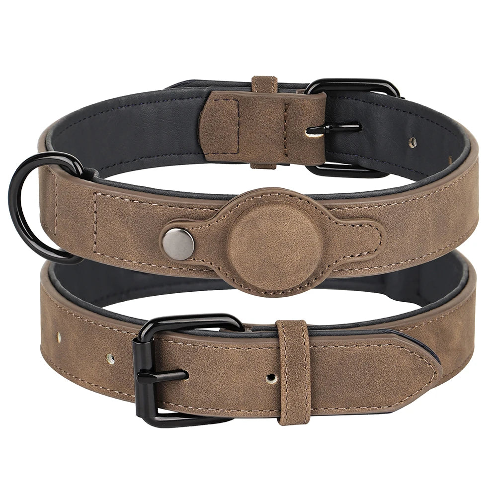 Faux Leather GPS Collar