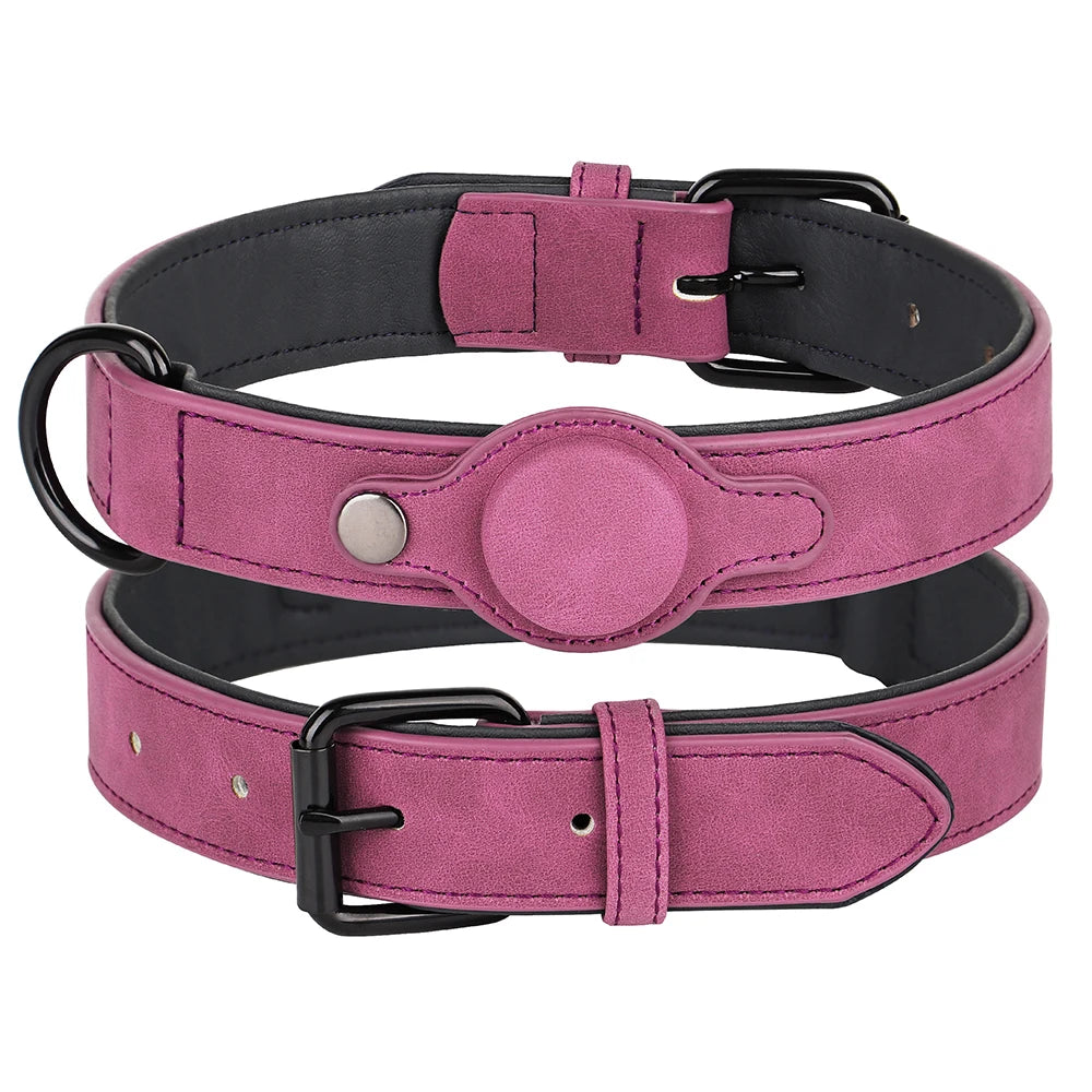 Faux Leather GPS Collar