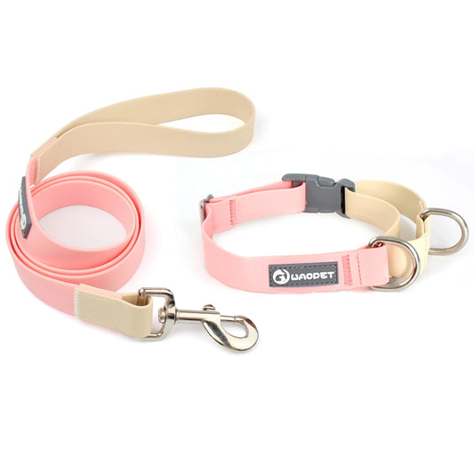 PVC pet collar and leash set
