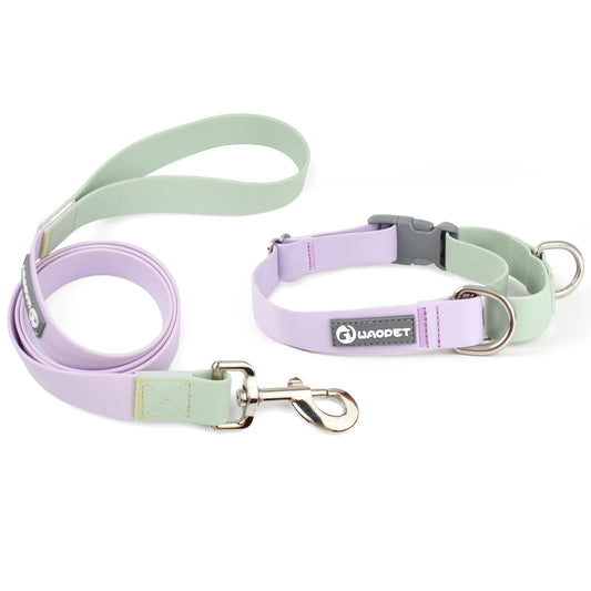 PVC pet collar and leash set