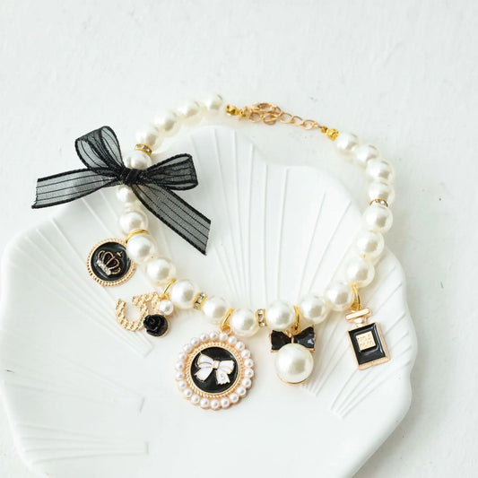 Pearl pet collar 