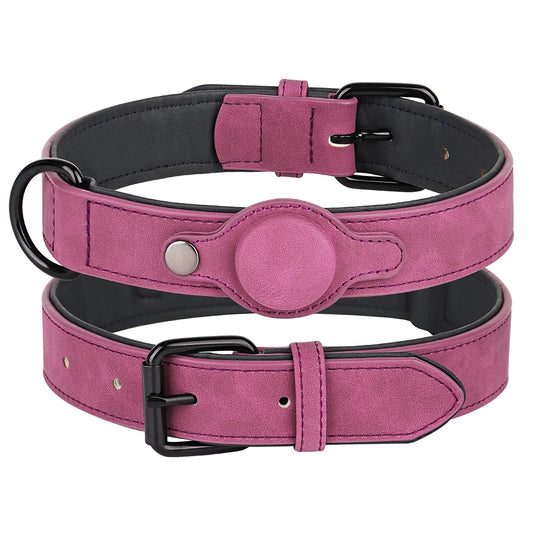 Faux Leather GPS Collar